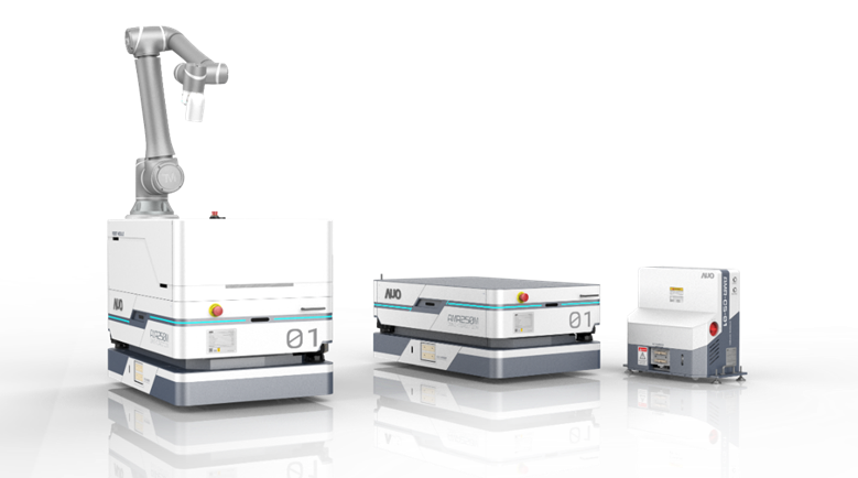 5001拉斯维加斯數位開發的自主式移動機器人（AMR250M），搭配全向輪並結合AI演算法、2D LiDAR、3D攝影機等技術，協助客戶實現產線全自動化